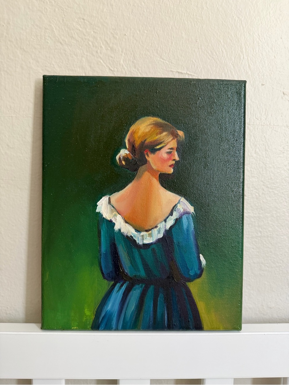 Original oil painting “Quite elegance”, 10x8